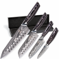 Preview: Damastmesserset LH Lifestyle Damastmesser Messerset Küchenmesser Set.png